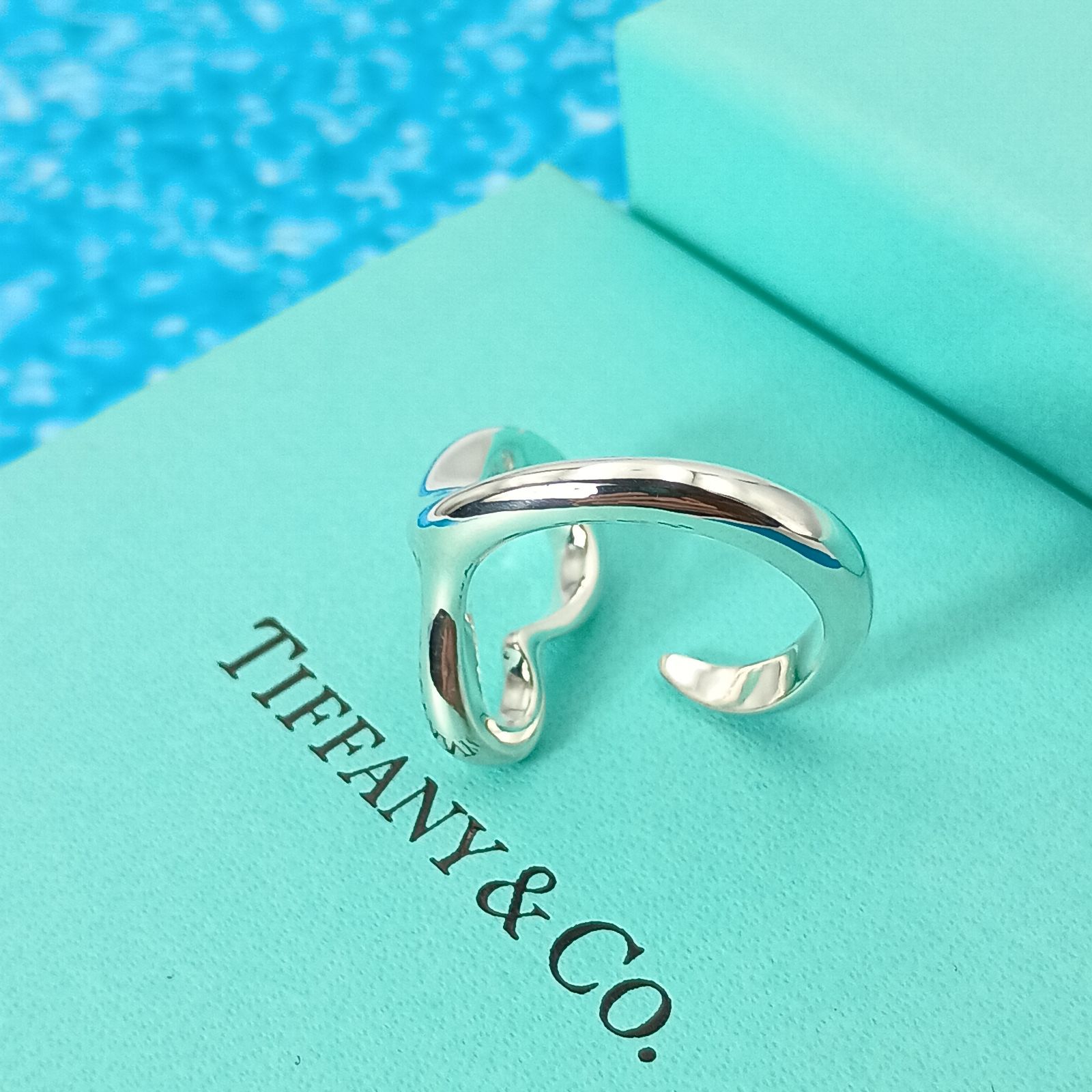 TIFFANY&Co. ティファニー 12号 オープンハート リング 指輪