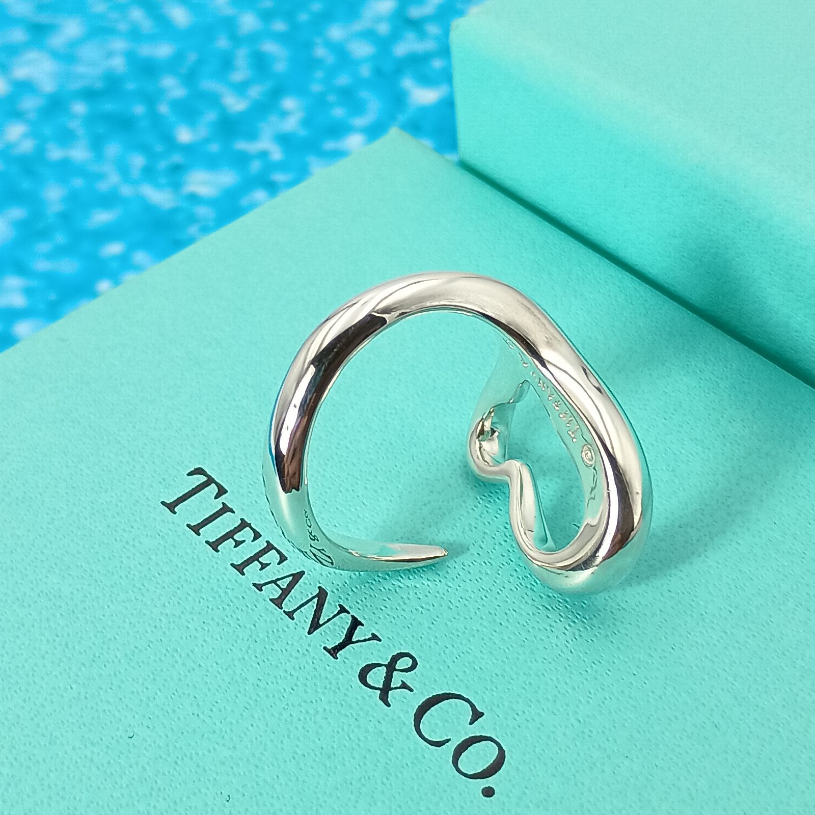 TIFFANY&Co. ティファニー 12号 オープンハート リング 指輪
