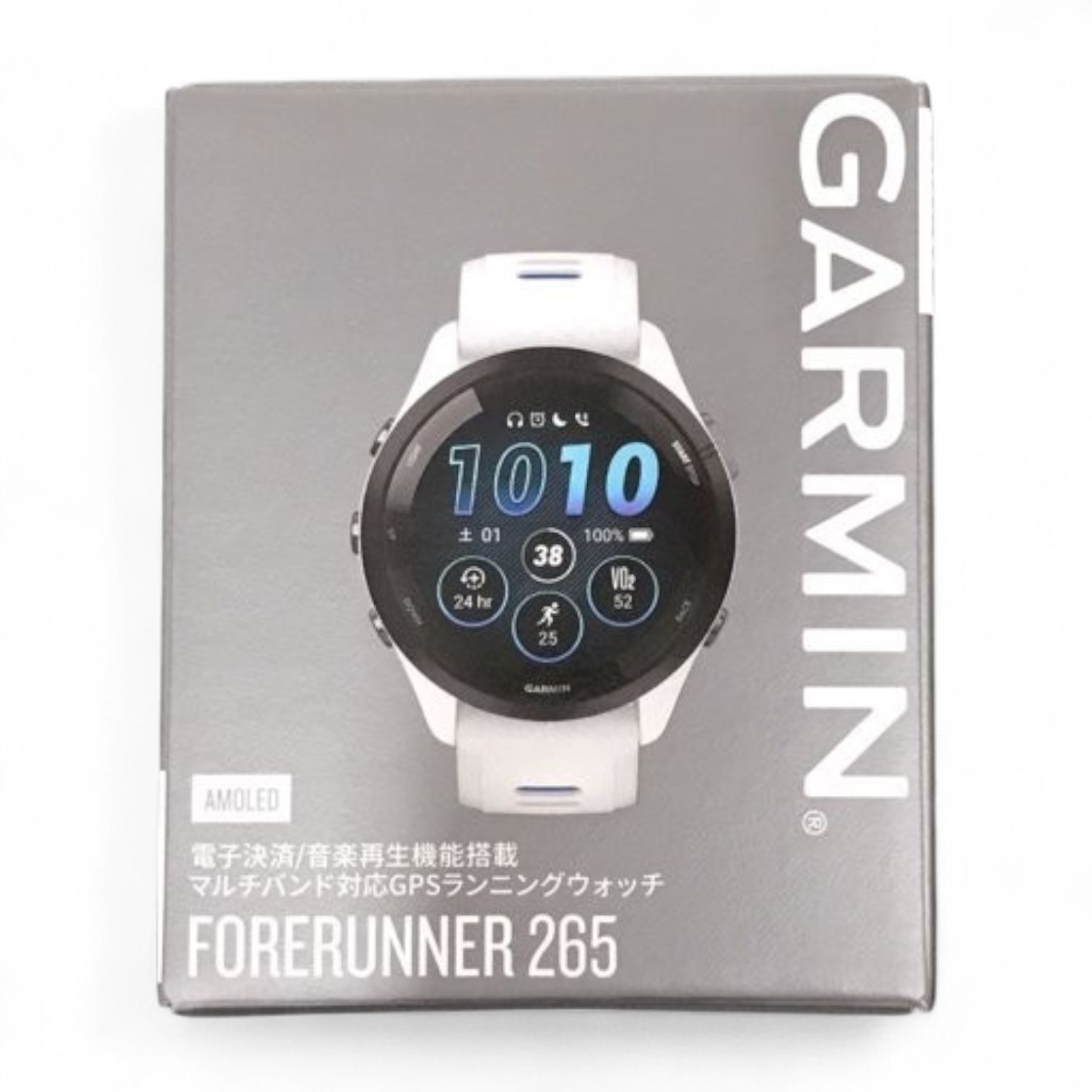 新品 Garmin Forerunner 265 White GPSランニングウォッチ - メルカリ
