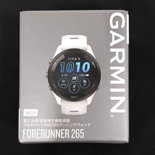新品 GARMIN Forerunner 265 White GPSランニングウォッチ - メルカリ