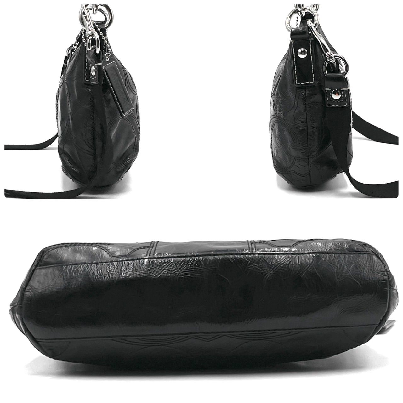 美品○ COACH コーチ 2way ショルダーバッグ ワンショルダー ロゴ 