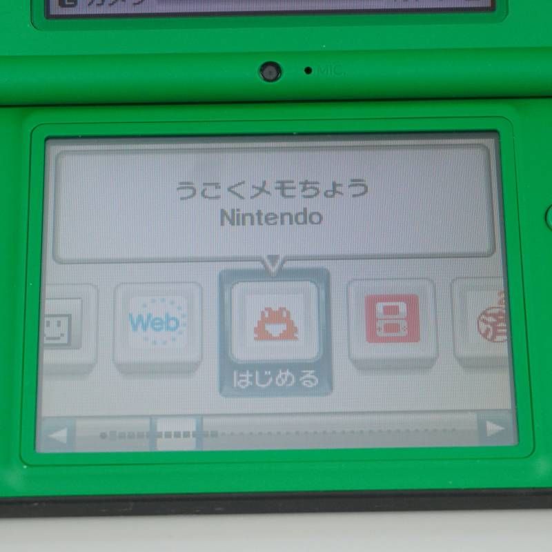 m526】Nintendo DSi LL 本体 グリーン うごくメモ帳 動作確認済み