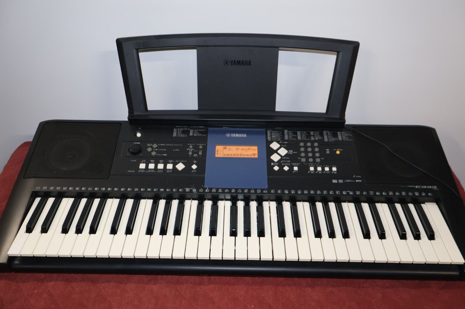 YAMAHA PSR-E333 電子キーボード 61鍵盤 ヤマハ 動作確認済み ソフト