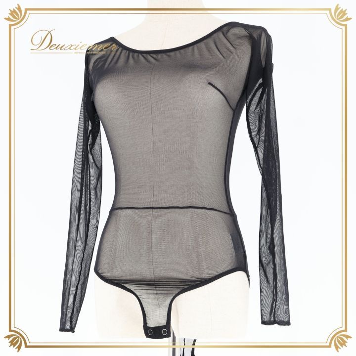 社交ダンス 衣装 トップス レオタード ブラック系 チャコット Chacott