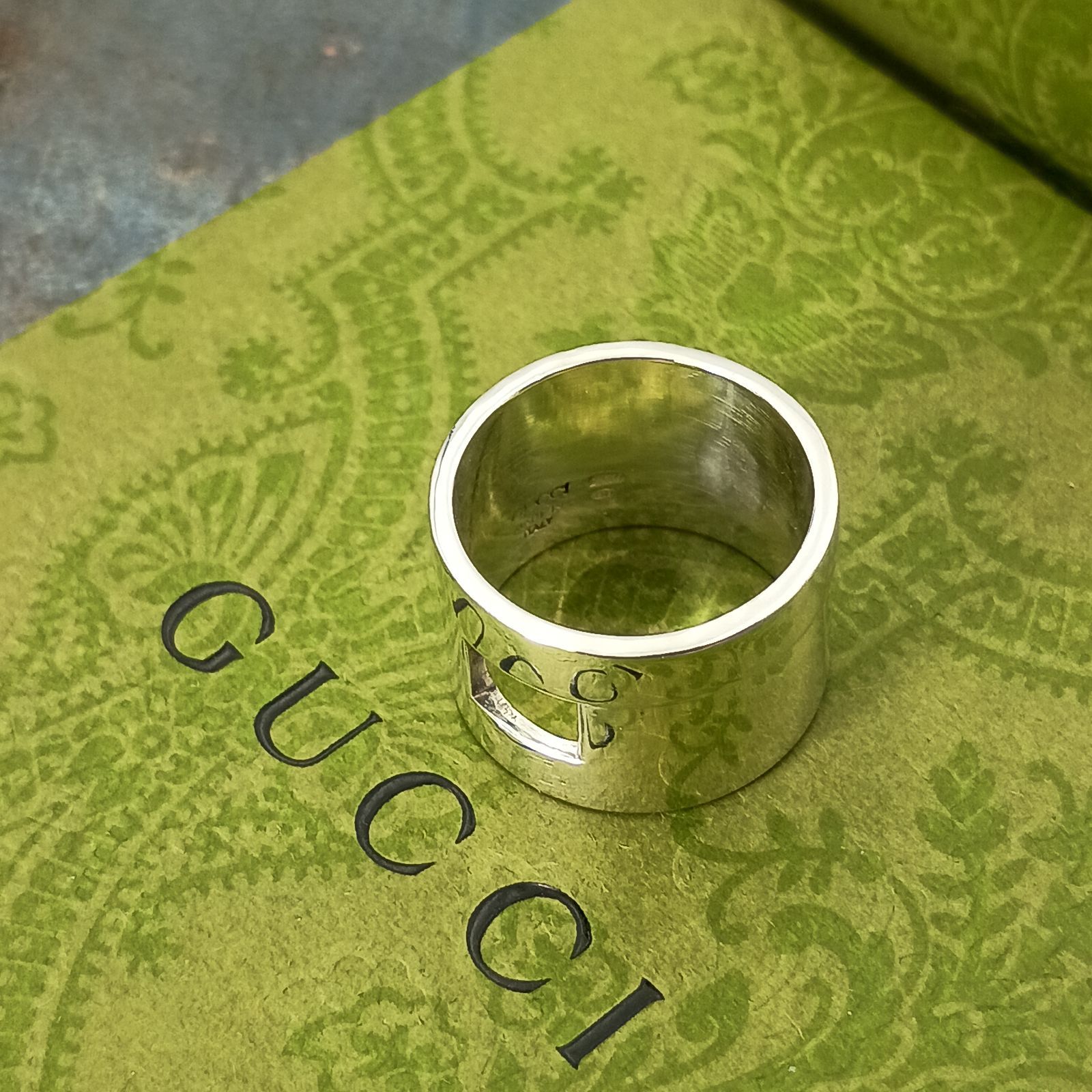 GUCCI グッチ 11号 モダニストリング 指輪 レディース シルバー925