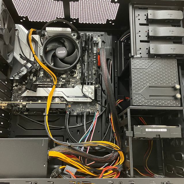 自作 PC デスクトップ パソコン AMD Ryzen 5 3500 32GB HDD 3TB GT