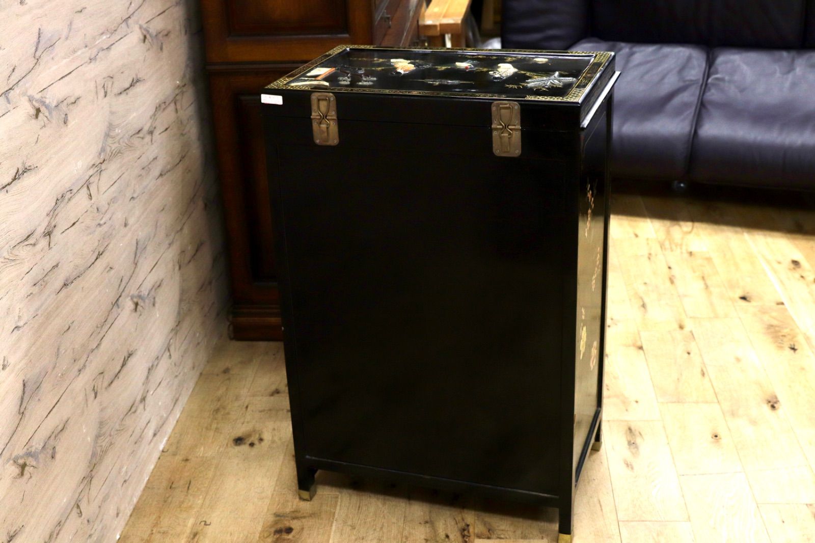 GMIK893○螺鈿細工 唐木調 小箪笥 / ジュエリーチェスト 中国美術