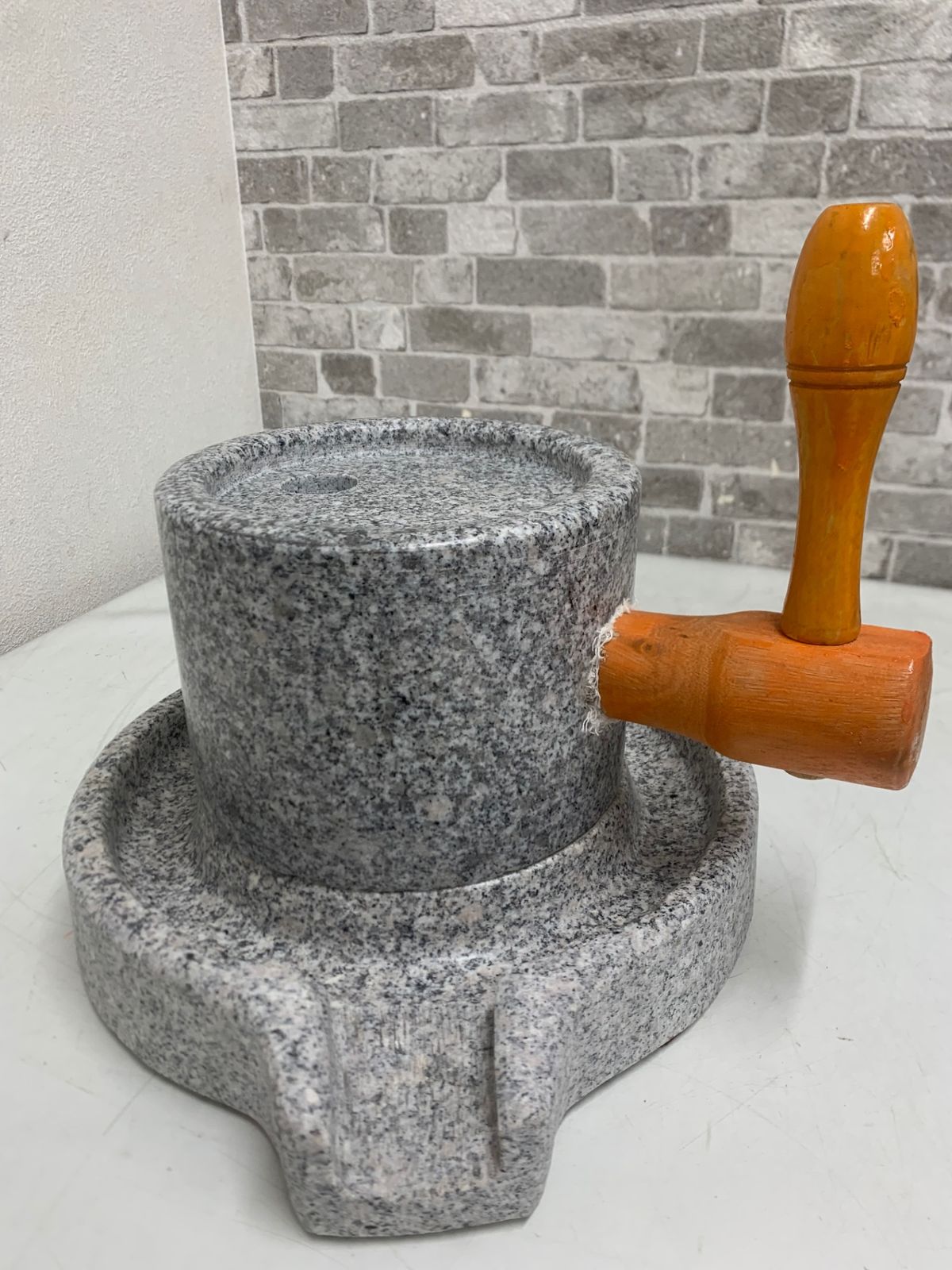 石臼 手動製粉機 レトロ - メルカリ