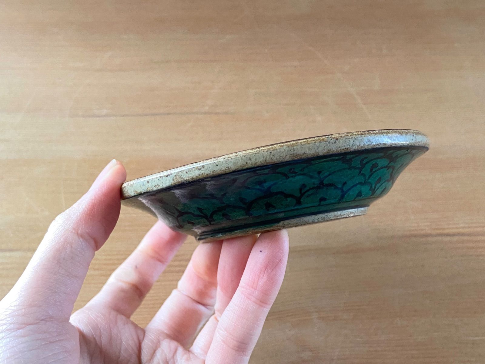 時代 九谷焼 色絵金彩 銘有 蝶花図 小皿 2客 - メルカリ