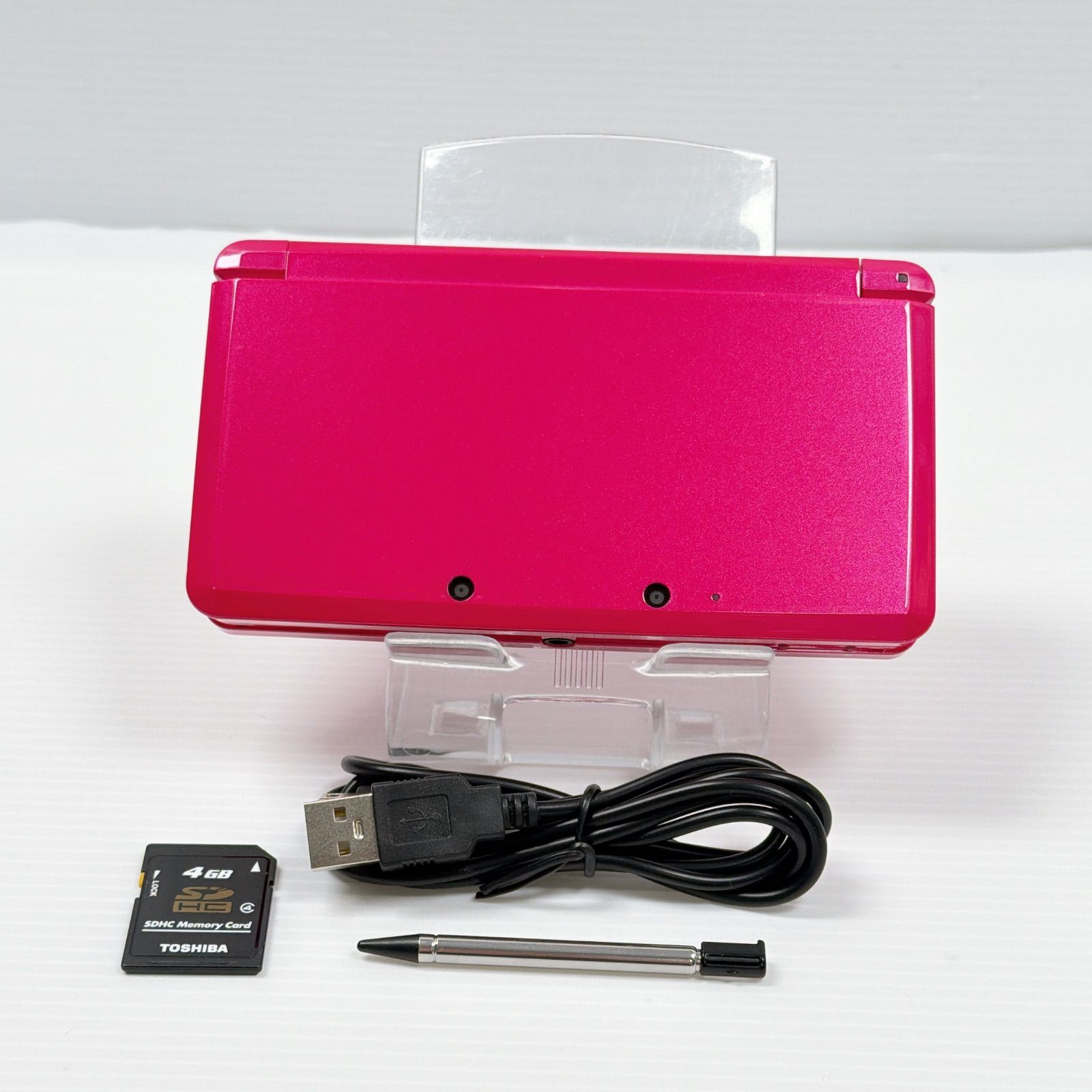 美品 ニンテンドー 3DS グロスピンク 遊べるセット 動作確認済み ds