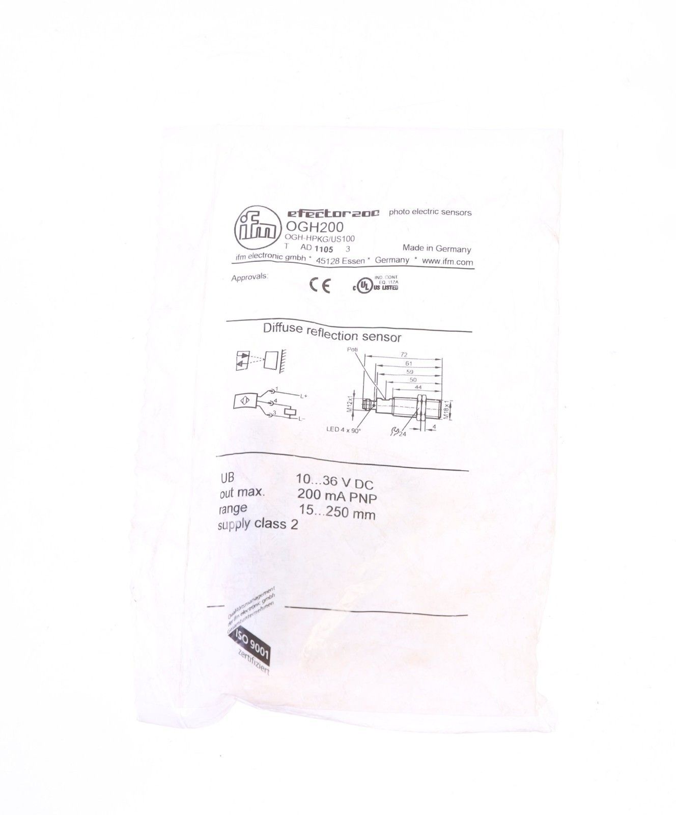 【1年保証】 IFM 0GH200 OGH200 OGH-HPKG-100