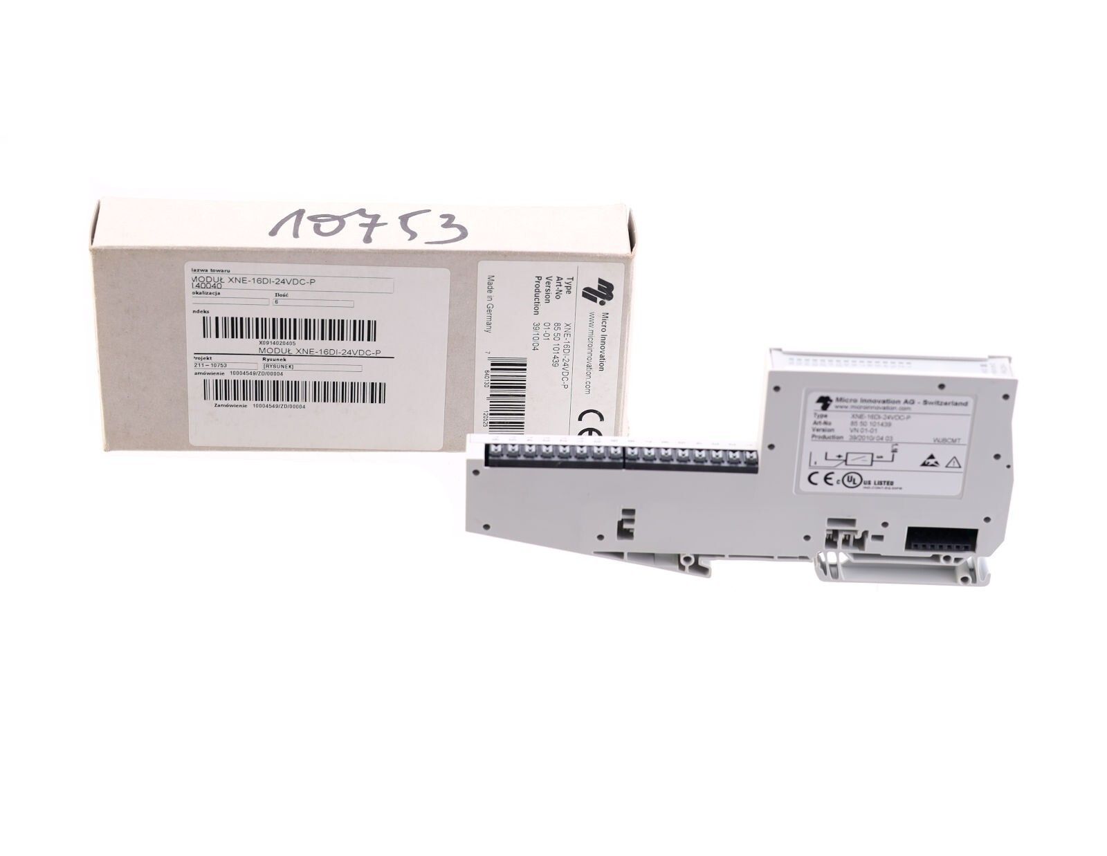 【1年保証】 MICRO INNOVATION XNE-16DI-24VDC-P 8550101439 XNE16DI24VDCP