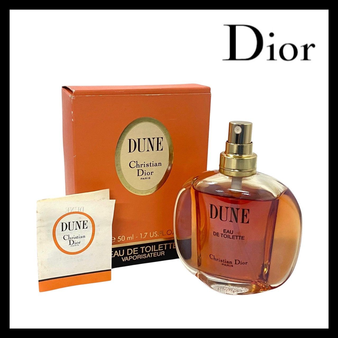 M【Dior】デューン オードトワレ 50ml キャップ欠品 香水/パヒューム