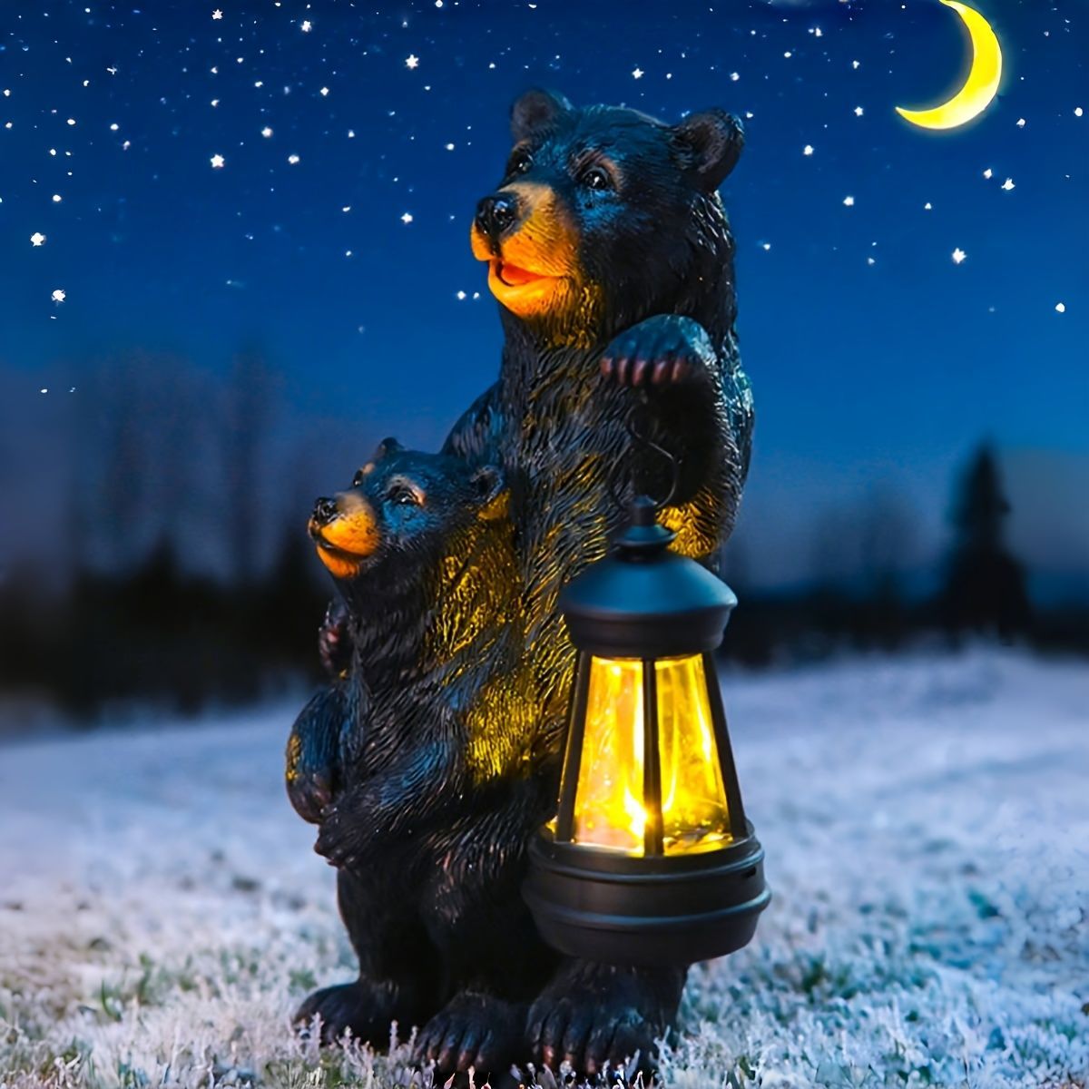 ソーラーライト ガーデンライト ガーデンオーナメント ランタンを持っ