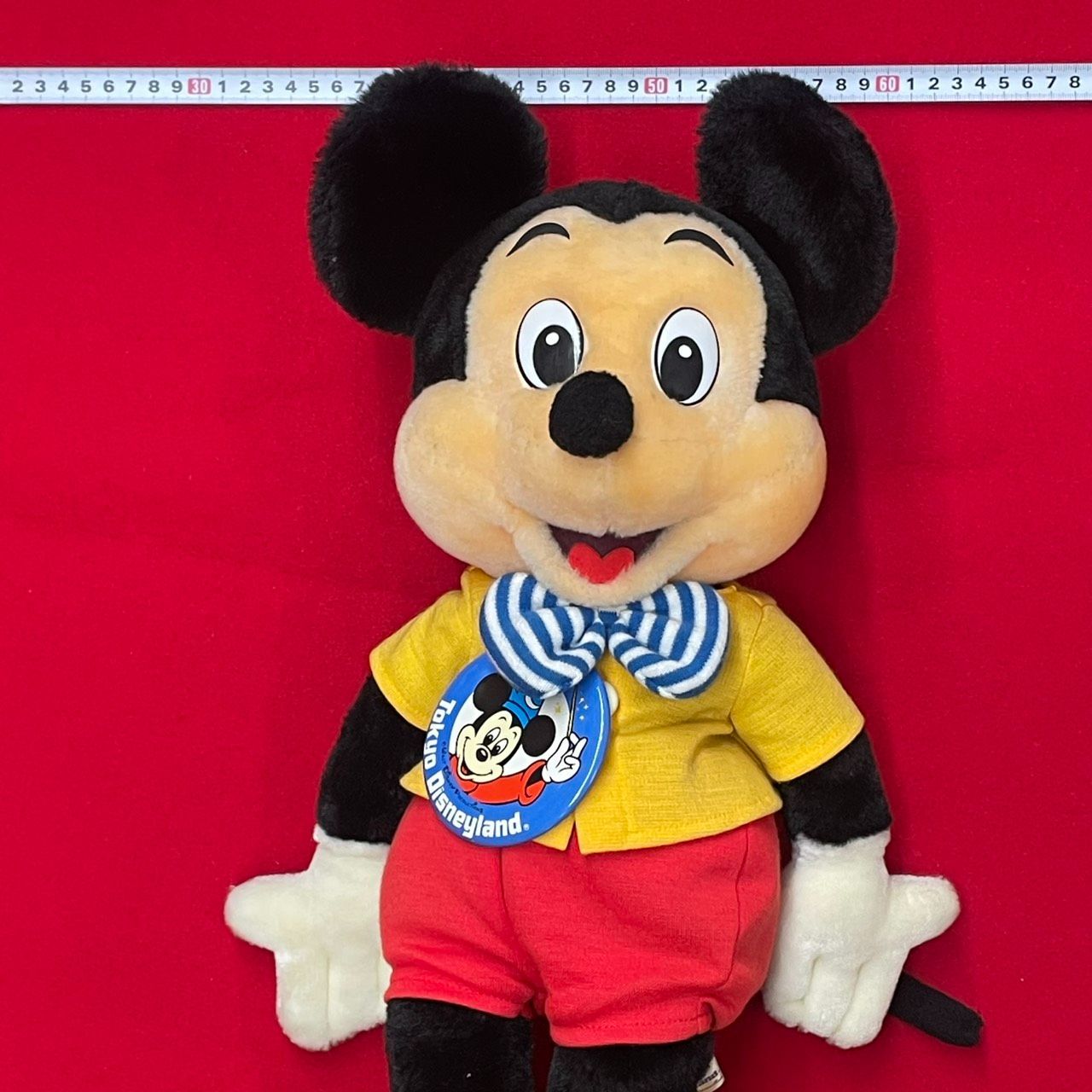 ミッキーマウス ぬいぐるみ 缶バッジ 東京ディズニーランド 開園当時物