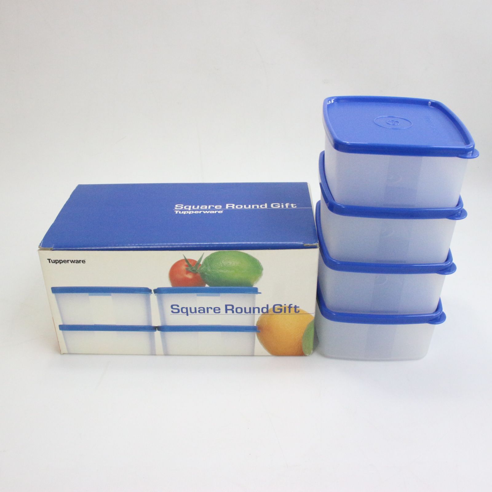 TM_127】Tupperware タッパーウェア Square Round Gift 角型ケース