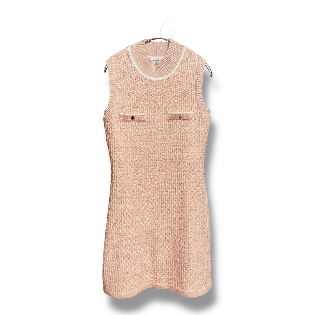 RIENDA GOLE リエンダゴルフ シャイニーツィード モックネック ニット