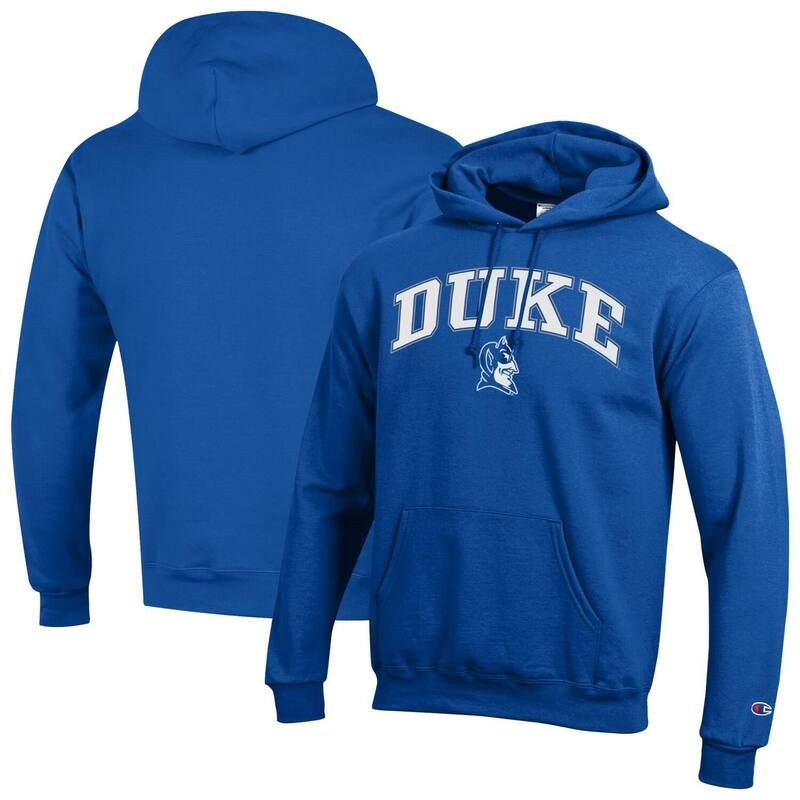 チャンピオン メンズ トップス Tシャツ ロゴ パーカー MensChampion Royal Duke Blue Devils Arch Over Logo Pullover Hoodie Duk Blue ブルー