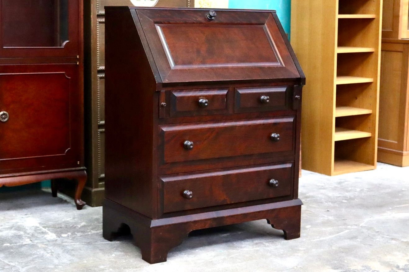 GMIH465○北海道民芸家具 ライティングビューロー デスク 机 学習机