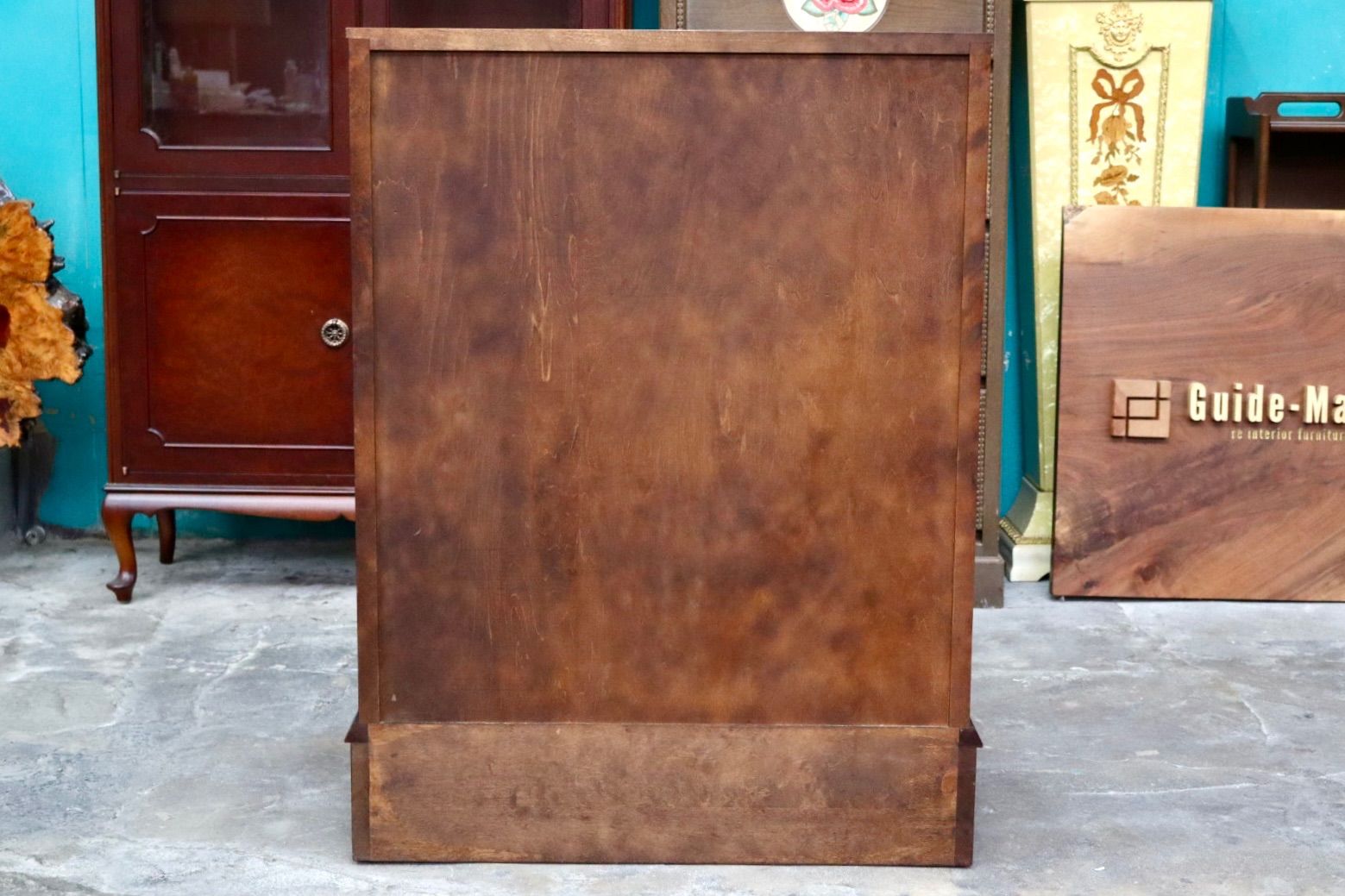 GMIH465○北海道民芸家具 ライティングビューロー デスク 机 学習机