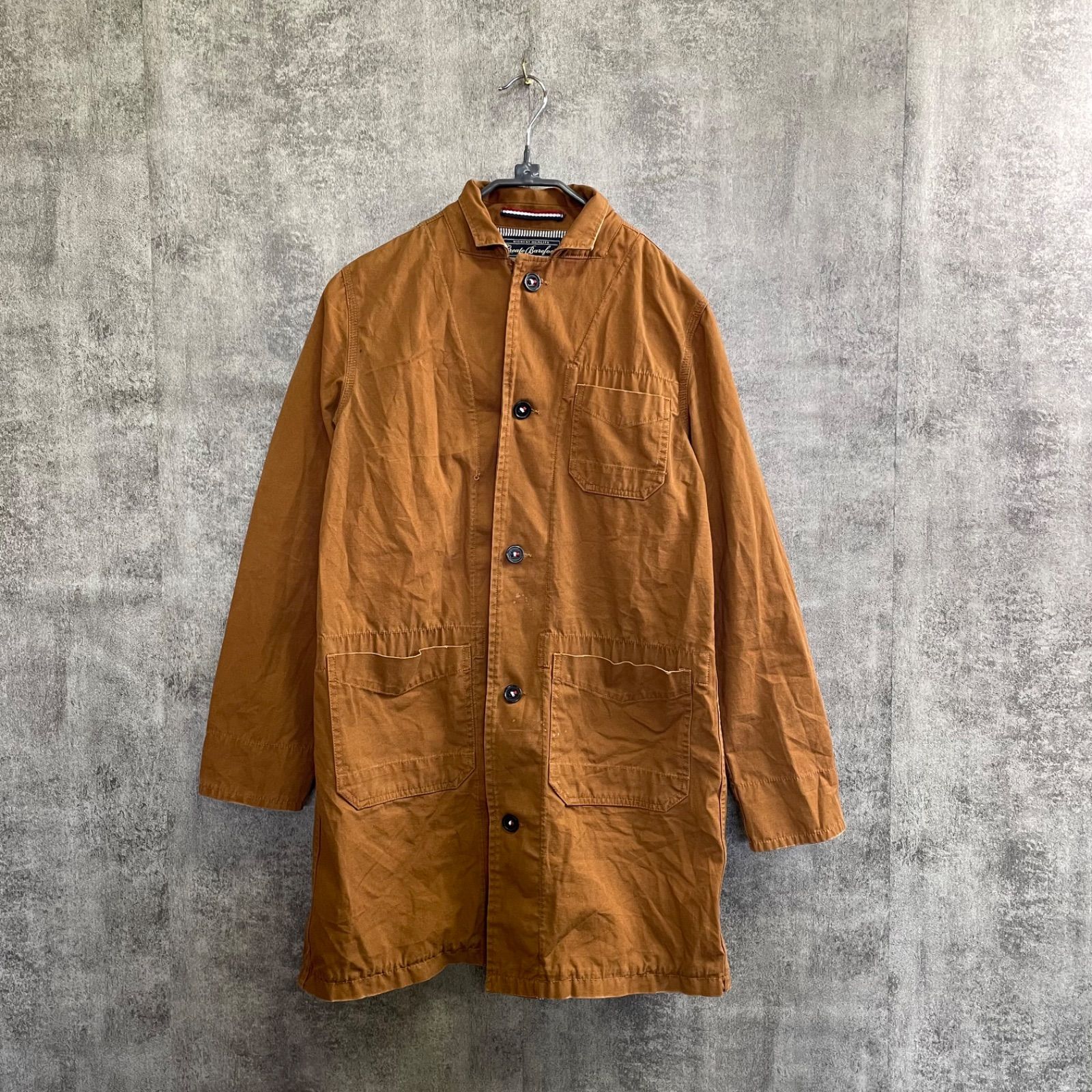k-169】カバーオール ジャケット ブラウン メンズM ワークジャケット