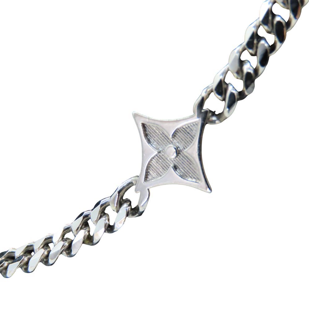 中古】LOUIS VUITTON ルイヴィトン M01490 LVイニシャル ネックレス