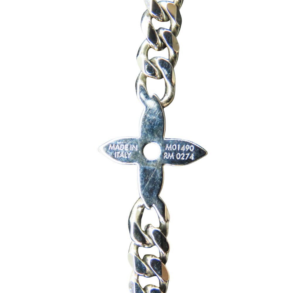 中古】LOUIS VUITTON ルイヴィトン M01490 LVイニシャル ネックレス