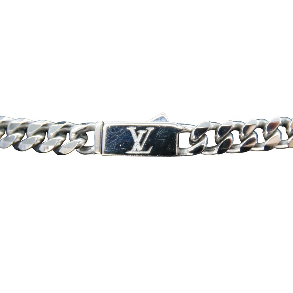 中古】LOUIS VUITTON ルイヴィトン M01490 LVイニシャル ネックレス