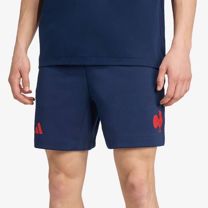 【送料無料・匿名配送】adidas アディダス ラグビー フランス代表 25/26 公式 トラベル ショーツ 紺 新品 正規品