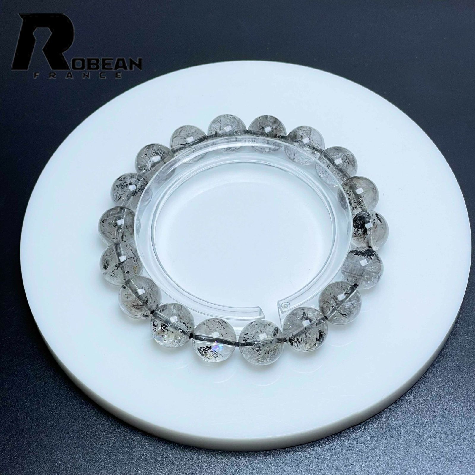 美品 ロンドンブルートパーズ 2.3ct 唐草 模様 シルバーバングル 