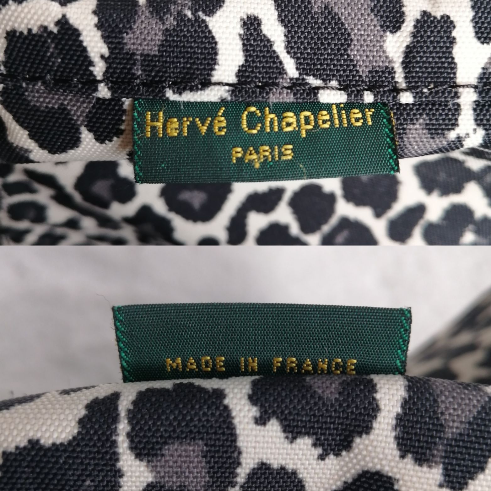 エルベシャプリエ ビッグポシェット ショルダーバッグ パンサーブラン