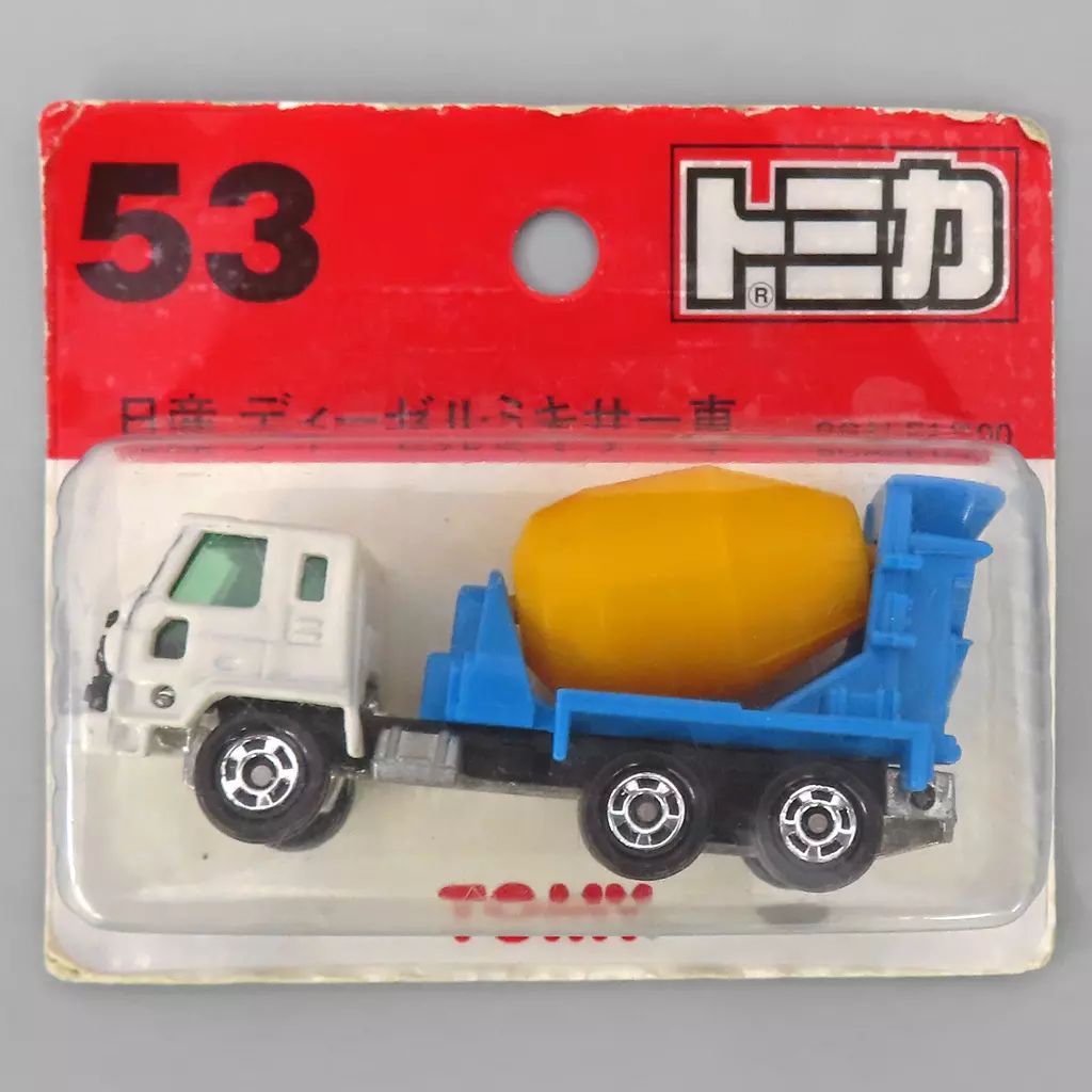 中古】トミカ 1/100 日産ディーゼル ミキサー車 (ホワイト×ブルー