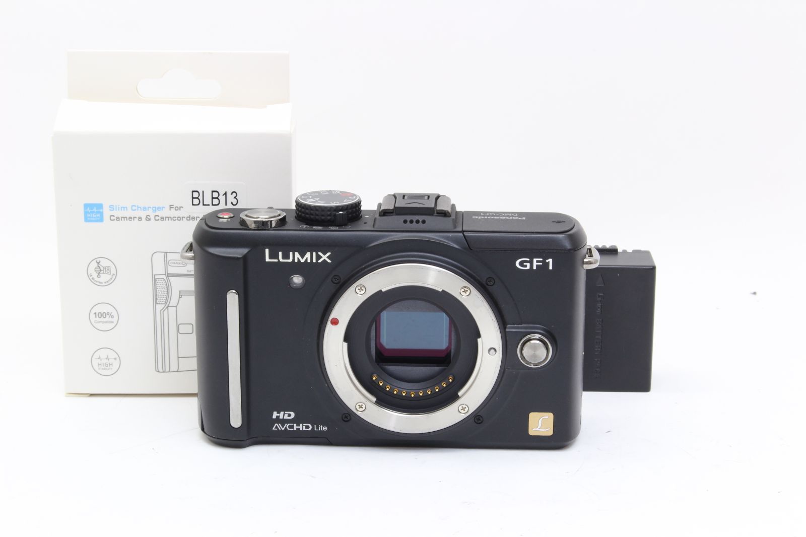 AB (良品) Panasonic パナソニック LUMIX DMC-GF1 ブラック ボディ