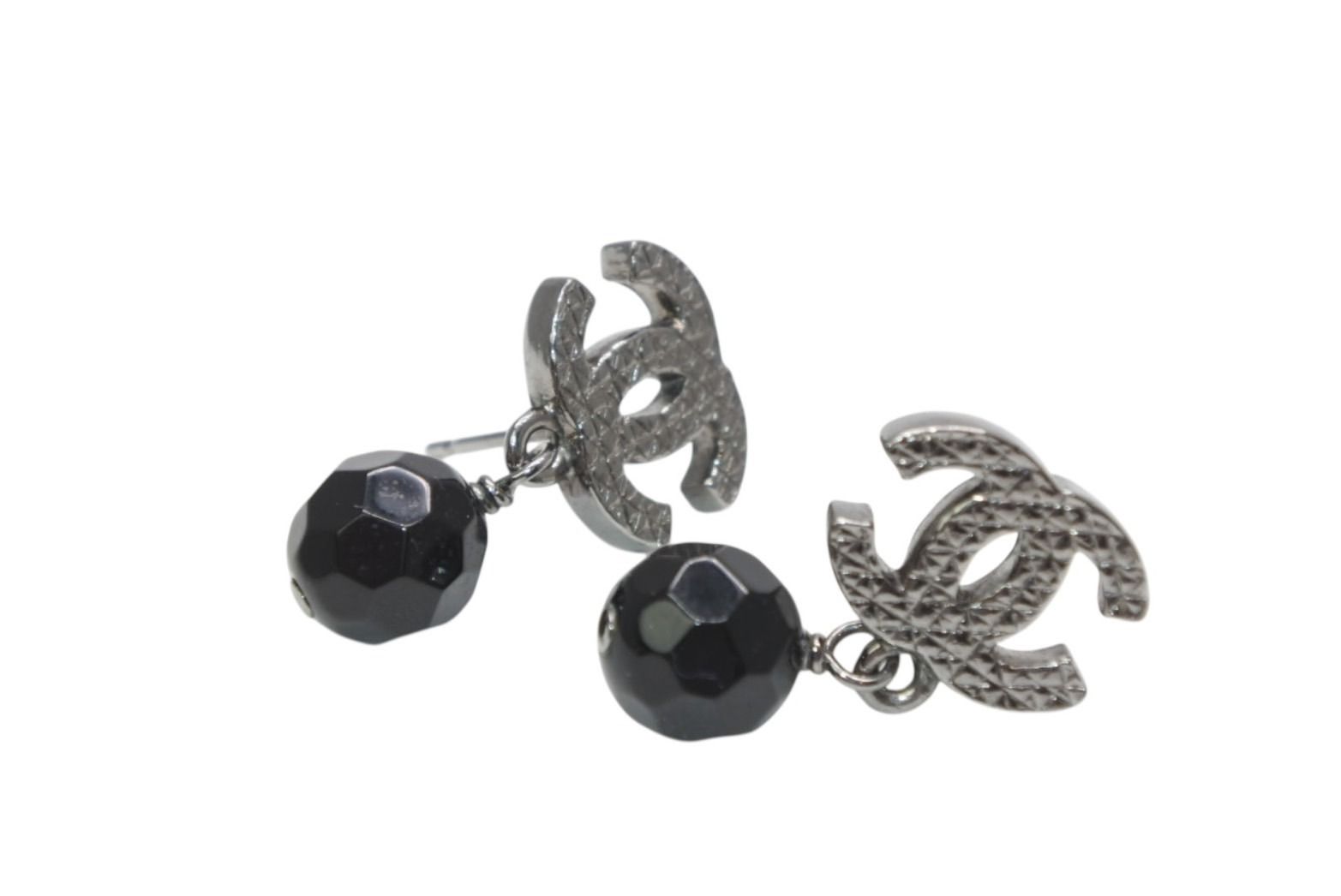 CHANEL シャネル ココマーク ドロップピアス 重量約4.4g メタル カラー