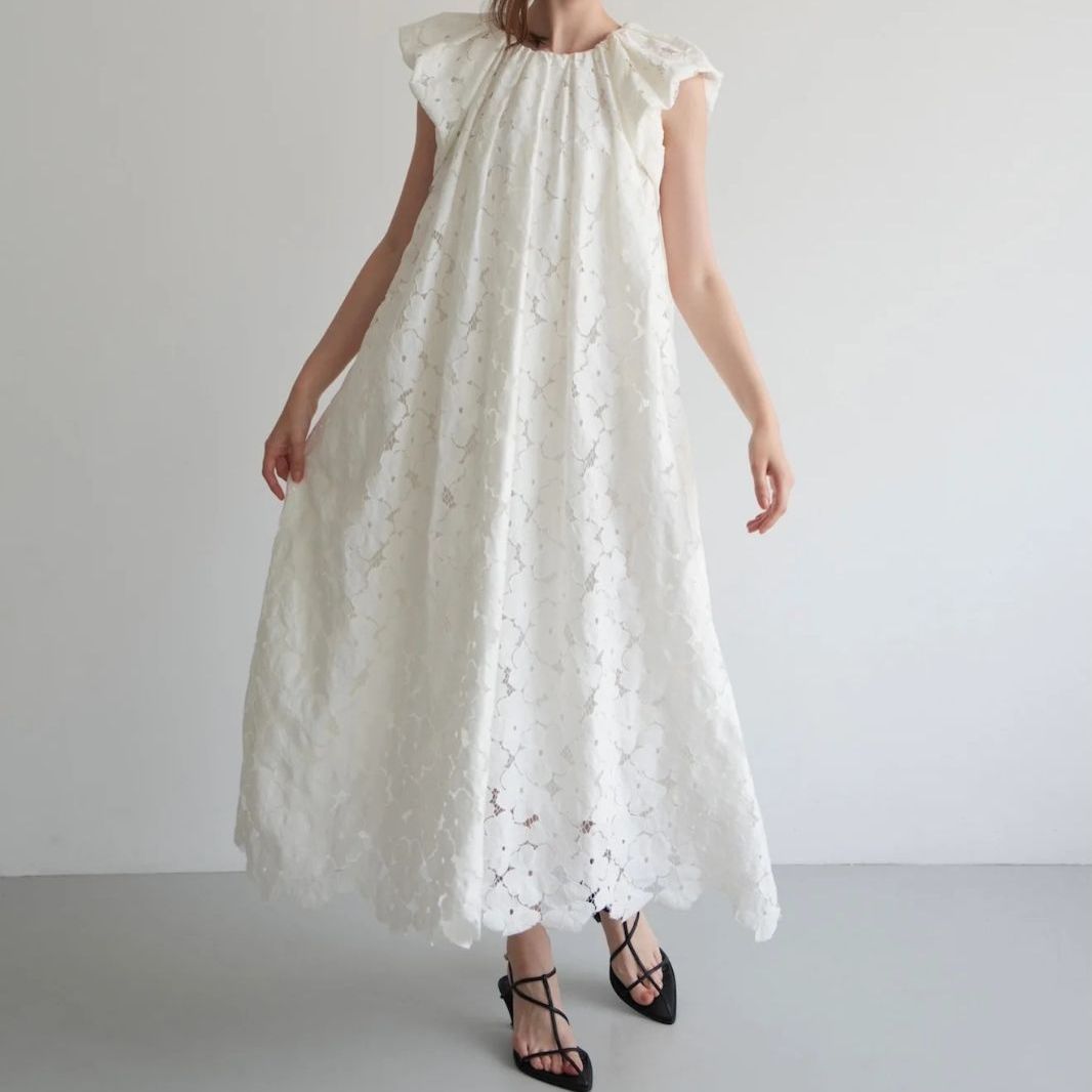 新品未使用 Acka. エーシーケーエー flower lace drape one-piece