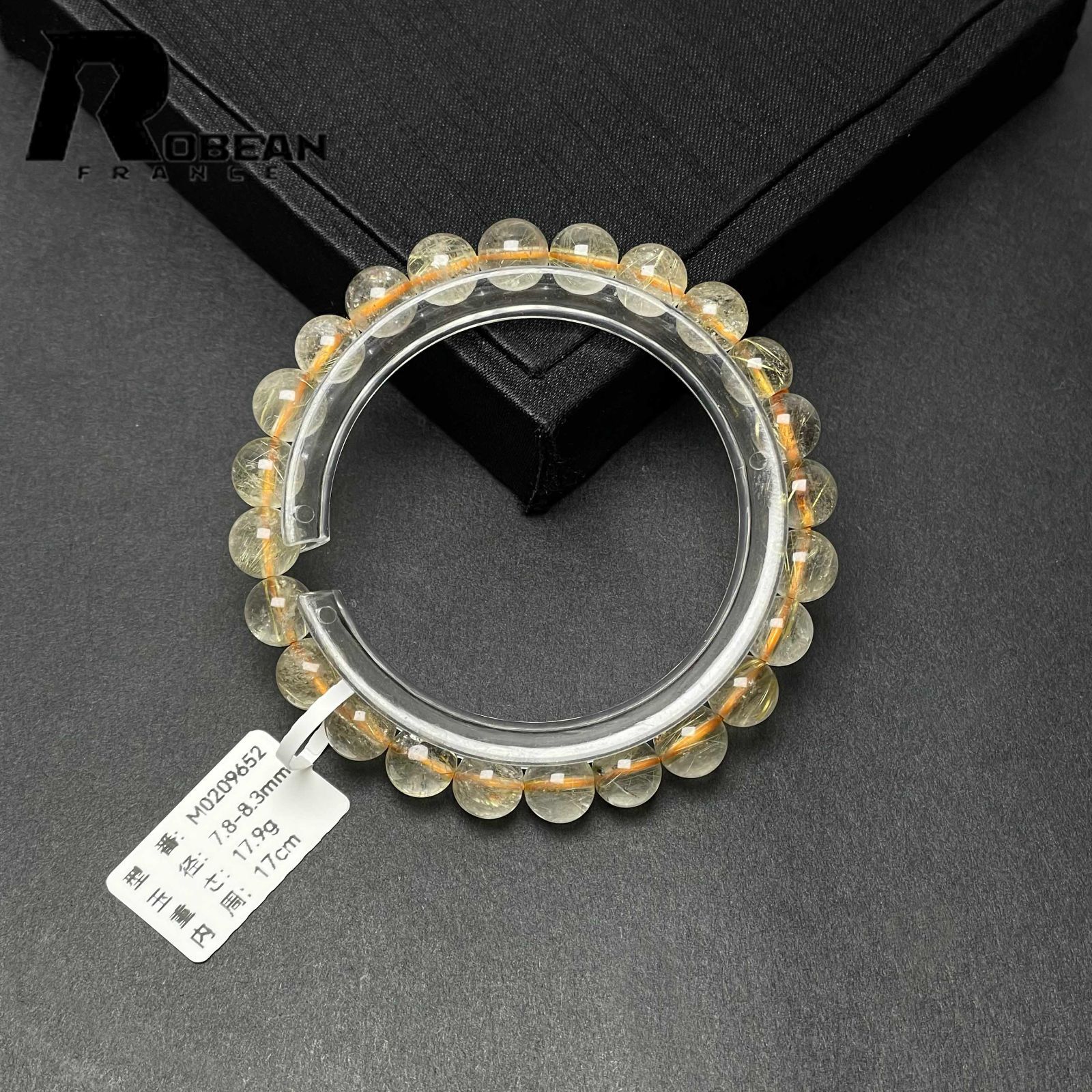 一点限り】EU製☆ROBEAN・黄金タイチンルチル☆ブレスレット