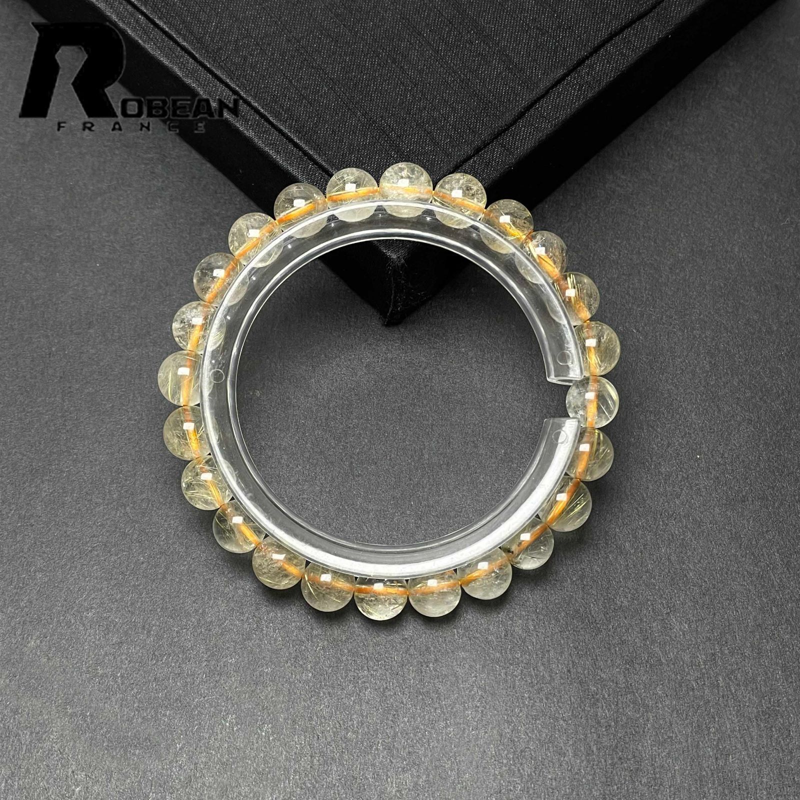 一点限り】EU製☆ROBEAN・黄金タイチンルチル☆ブレスレット