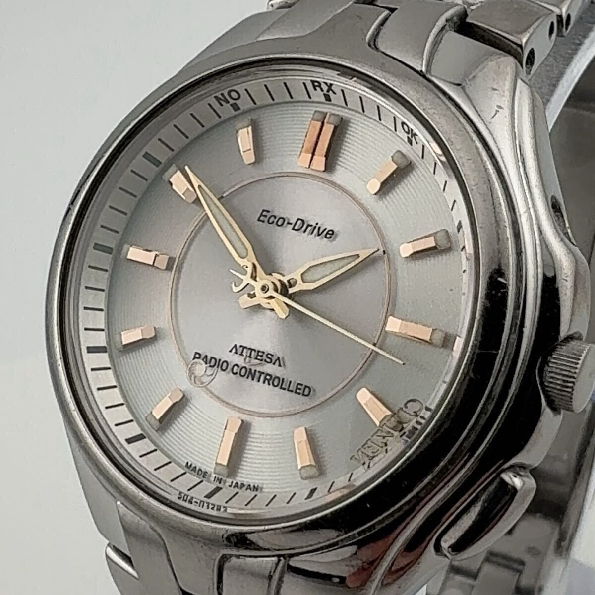 ジャンク CITIZEN シチズン ATTESA アテッサ E610-T008739 5N0381 電波