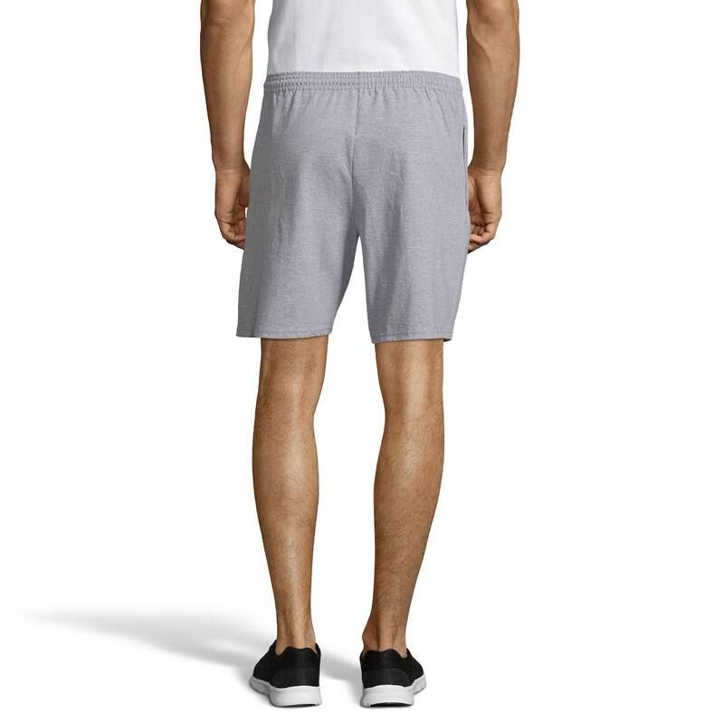 ヘインズ メンズ ボトムス ハーフパンツ・ショーツ トール ショートパンツ ジャージー Big Tall Hanes Jersey Pocket Shorts Charcoal Heather チャコール