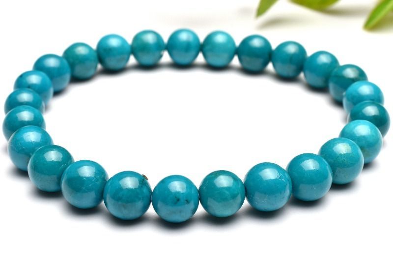 1点物】AA☆高発色 クリソコラシリカ 7mm ブレスレット