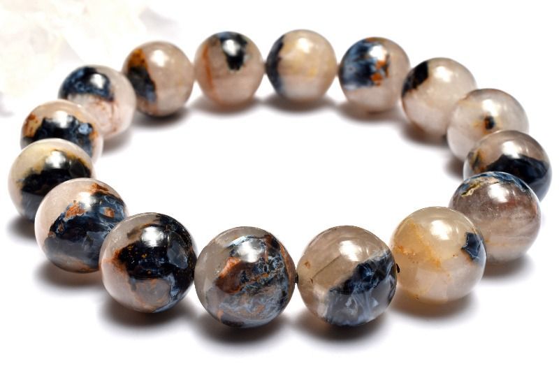 【１点物】シリカたっぷり ピーターサイトシリカ　13mm　ブレスレット パワーストーン 天然石 _MC5914