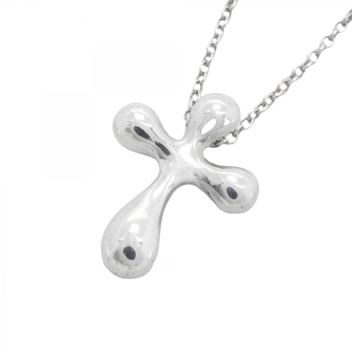 6jbb0649-k】ティファニー ネックレス スモールクロス シルバー925