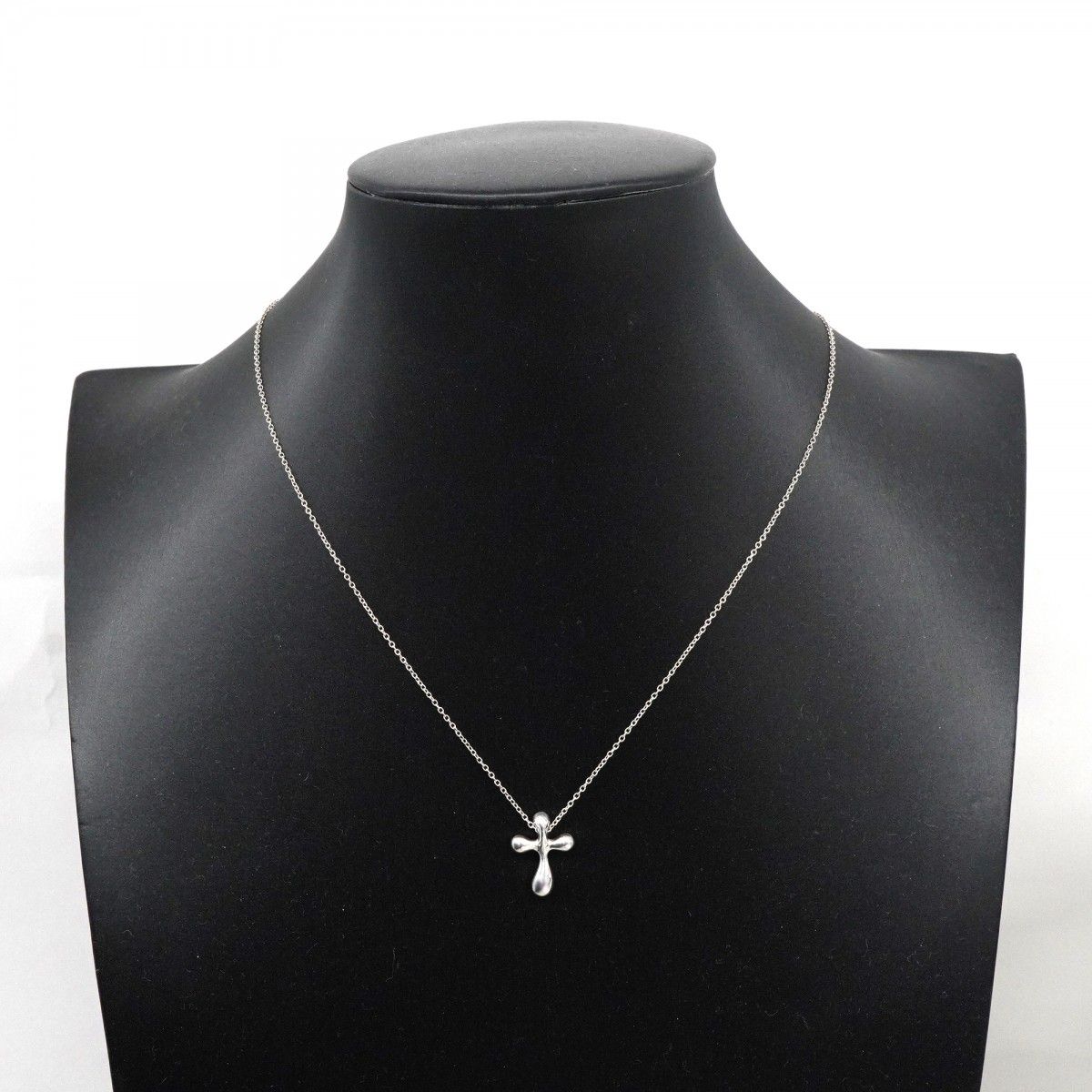 6jbb0649-k】ティファニー ネックレス スモールクロス シルバー925