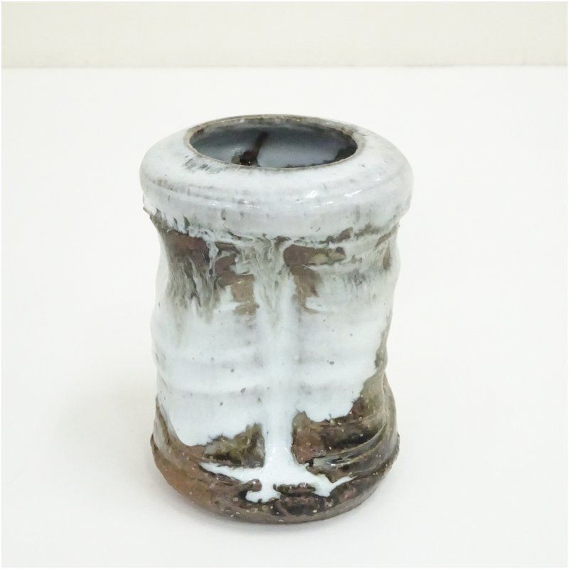 萩焼 渋谷泥詩造 掛花入（共箱） 花入れ 茶道 茶道具 花瓶 花器