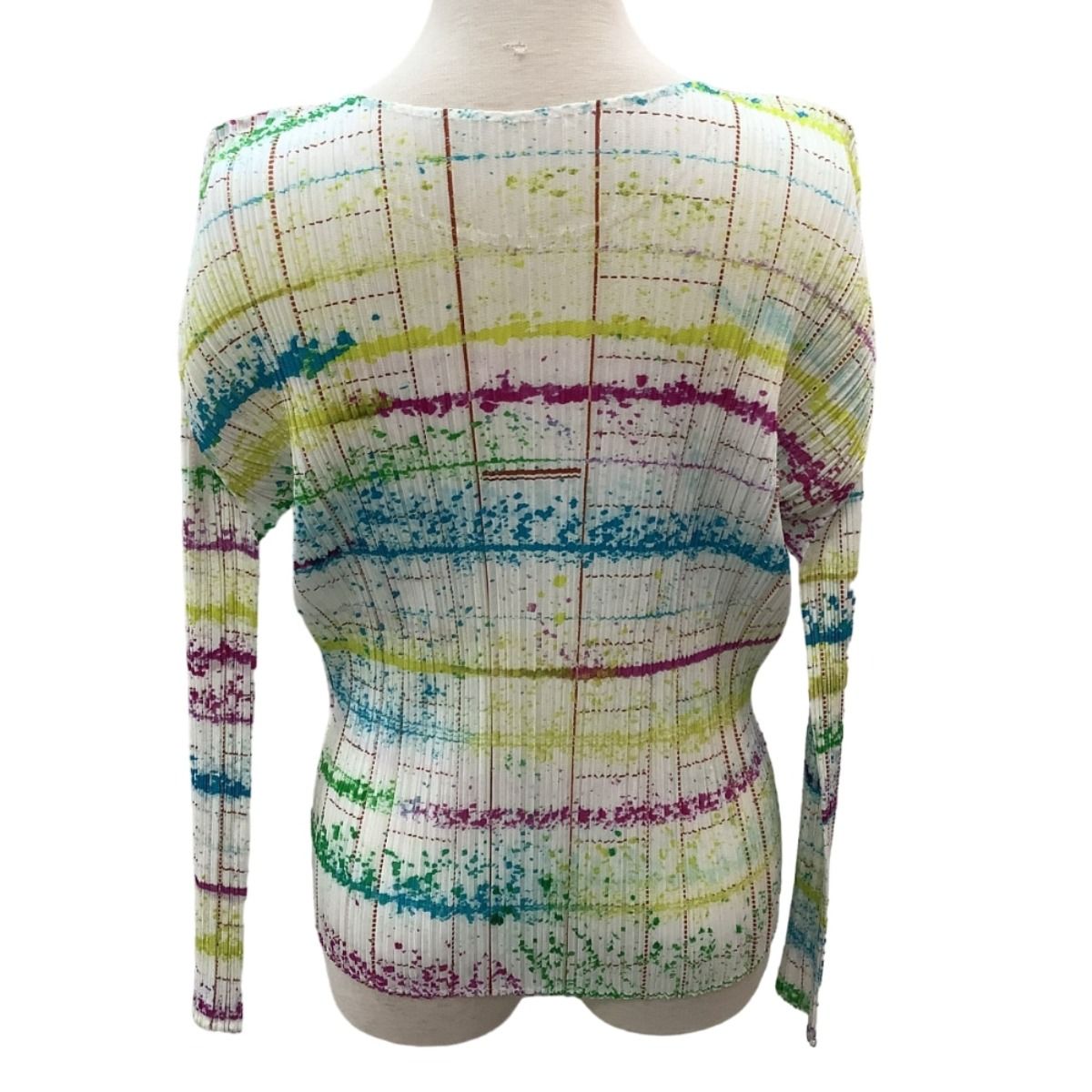 ♪♪ISSEY MIYAKE イッセイミヤケ PLEATS PLEASE カットソー ペンキ柄