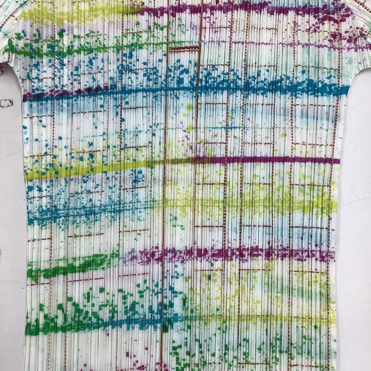 ♪♪ISSEY MIYAKE イッセイミヤケ PLEATS PLEASE カットソー ペンキ柄