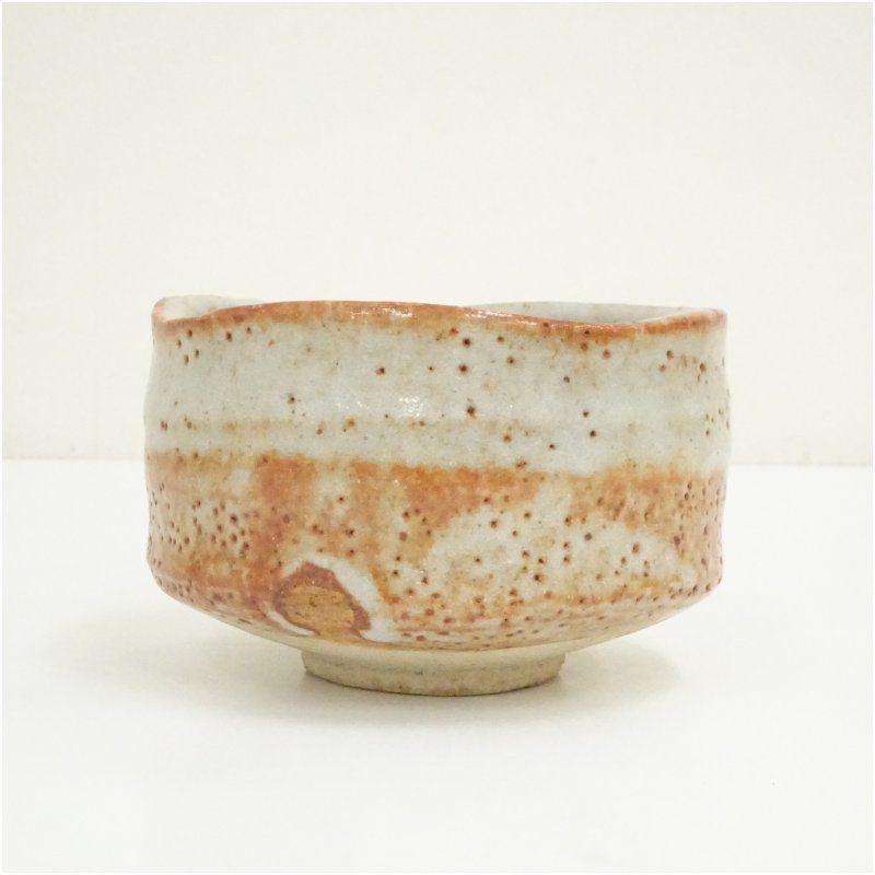 美濃焼 秀山窯造 志野茶碗（紙箱） 茶道 抹茶 おしゃれ 抹茶茶碗 抹茶