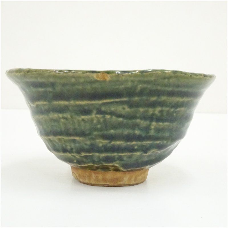 作家物 織部茶碗 茶道 抹茶 おしゃれ 抹茶茶碗 抹茶碗 和食器 レトロ