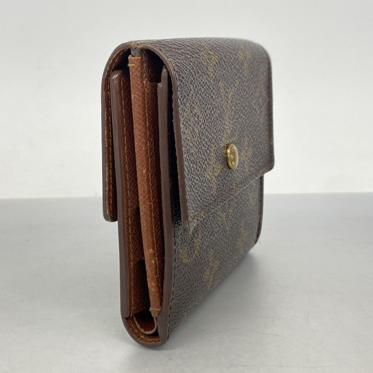 6ca0057-k】ルイヴィトン 三つ折り財布 モノグラム ポルトモネビエ