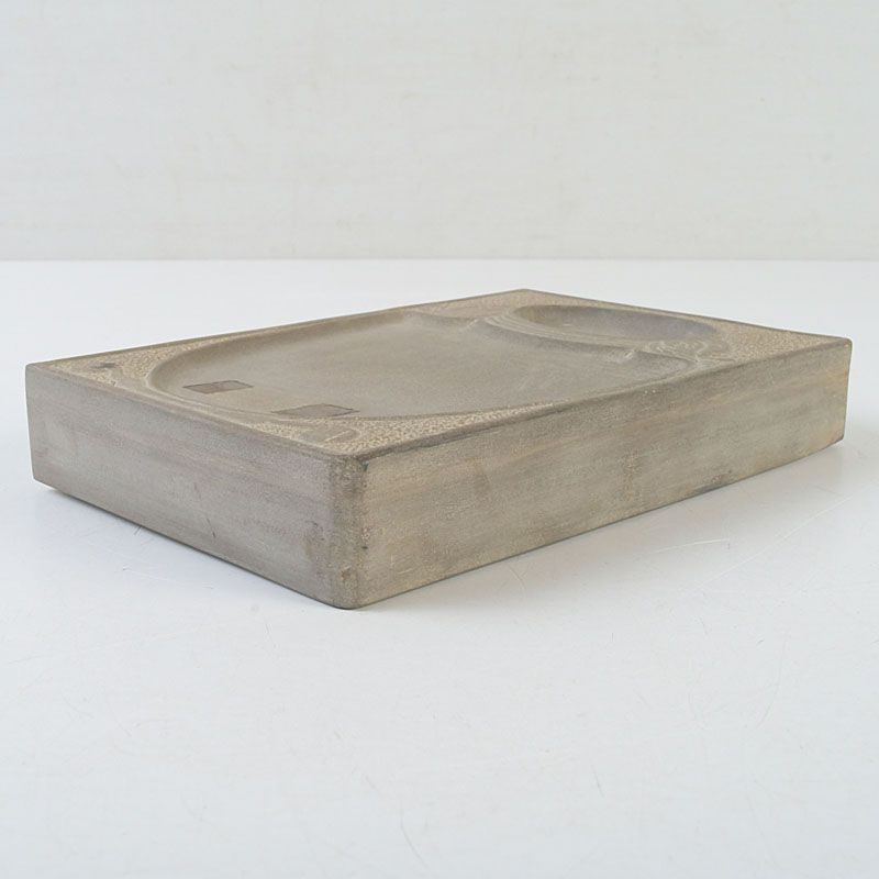 中国 書道具 花瓶刻 端渓硯 唐木箱付 C S733 - メルカリ